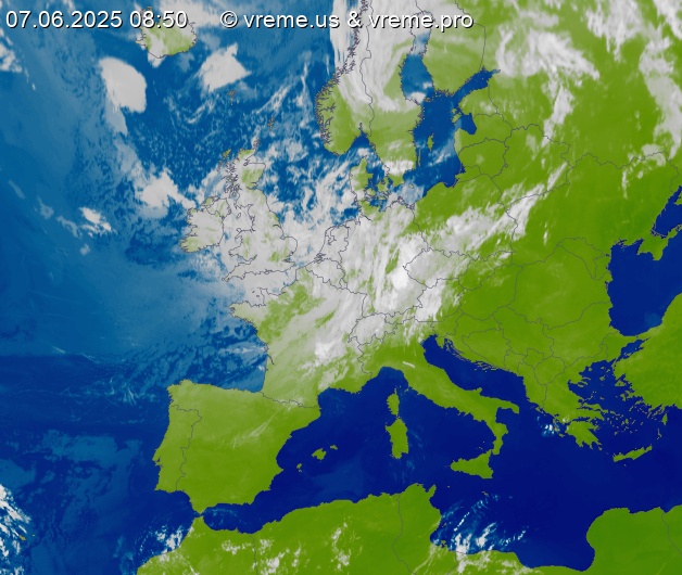 Oblačnost Evropa