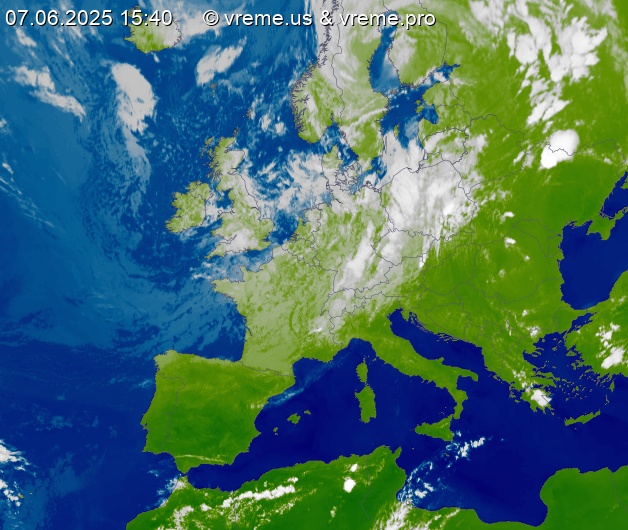 Oblačnost Evropa