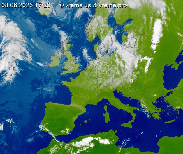 Oblačnost Evropa