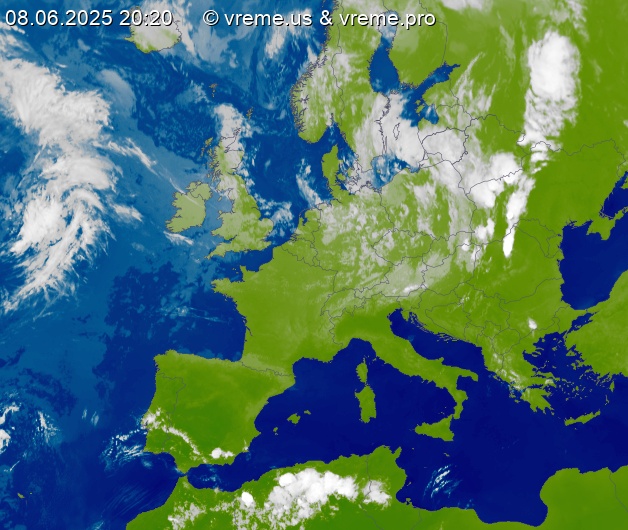 Oblačnost Evropa