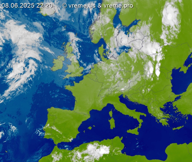 Oblačnost Evropa