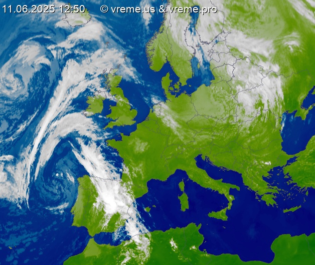 Oblačnost Evropa