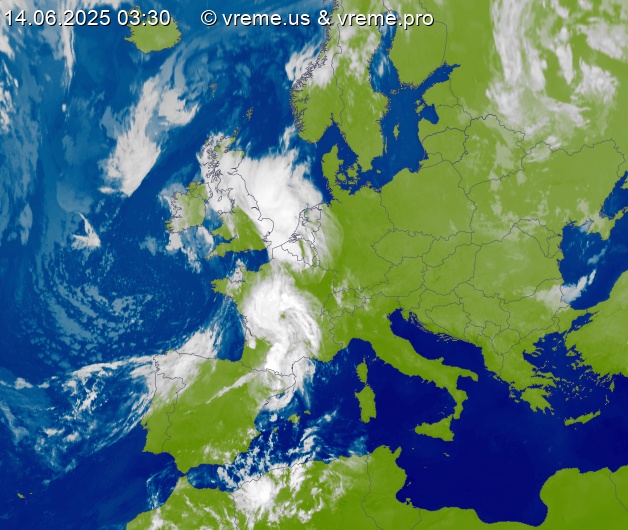 Oblačnost Evropa