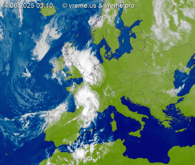 Oblačnost Evropa