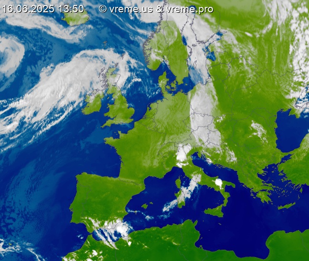 Oblačnost Evropa