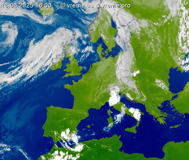Oblačnost Evropa