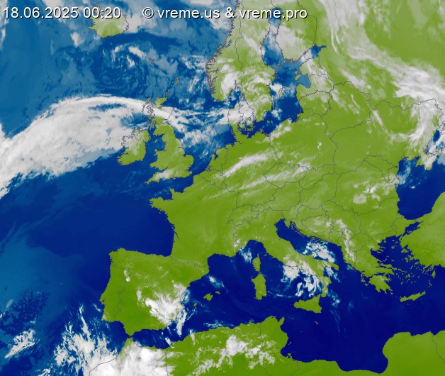 Oblačnost Evropa
