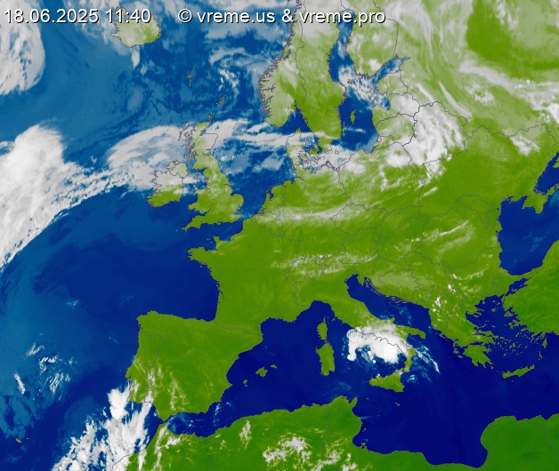 Oblačnost Evropa