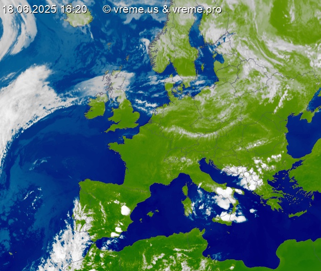 Oblačnost Evropa