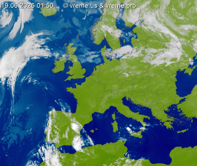 Oblačnost Evropa