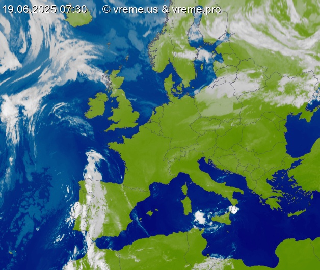 Oblačnost Evropa