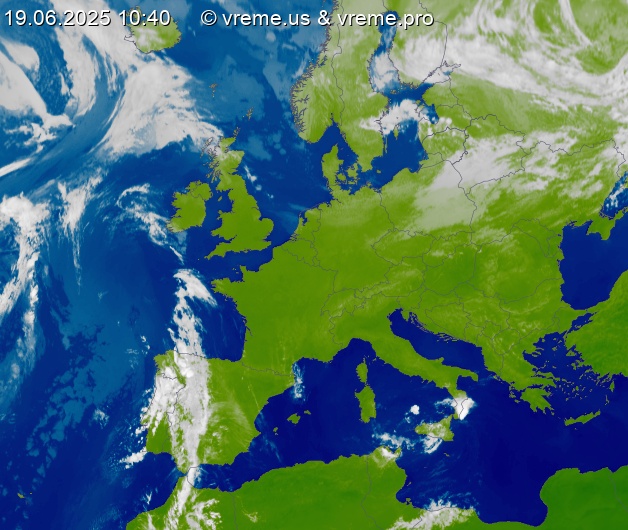 Oblačnost Evropa