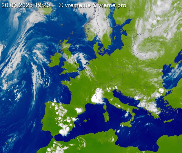 Oblačnost Evropa