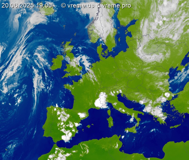 Oblačnost Evropa