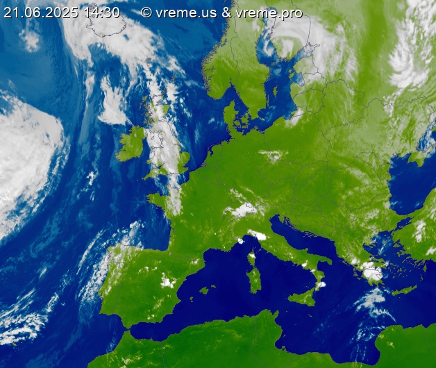 Oblačnost Evropa