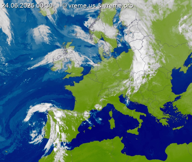 Oblačnost Evropa