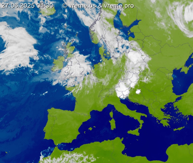 Oblačnost Evropa