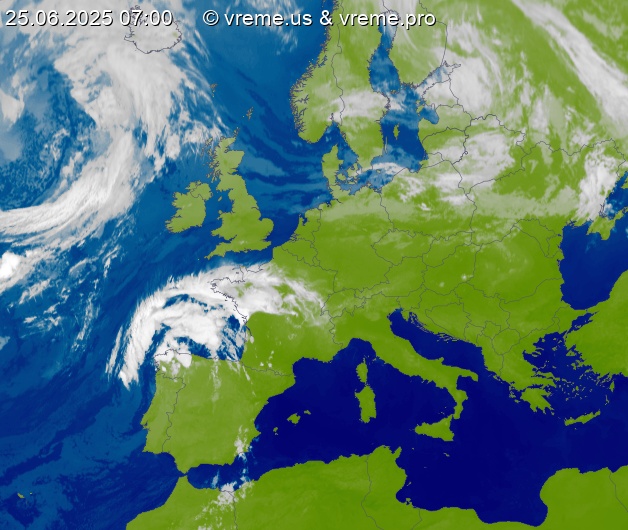Oblačnost Evropa