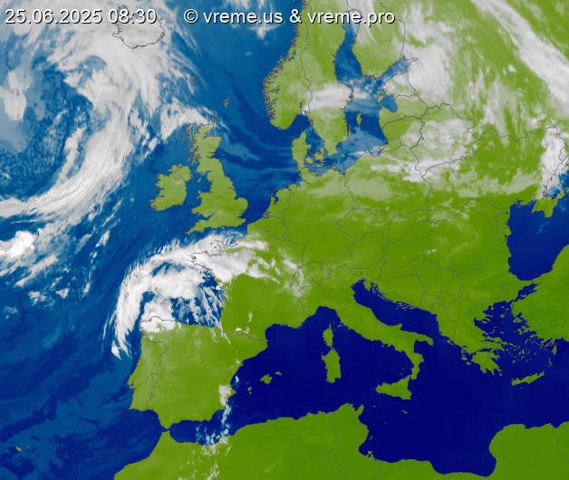 Oblačnost Evropa