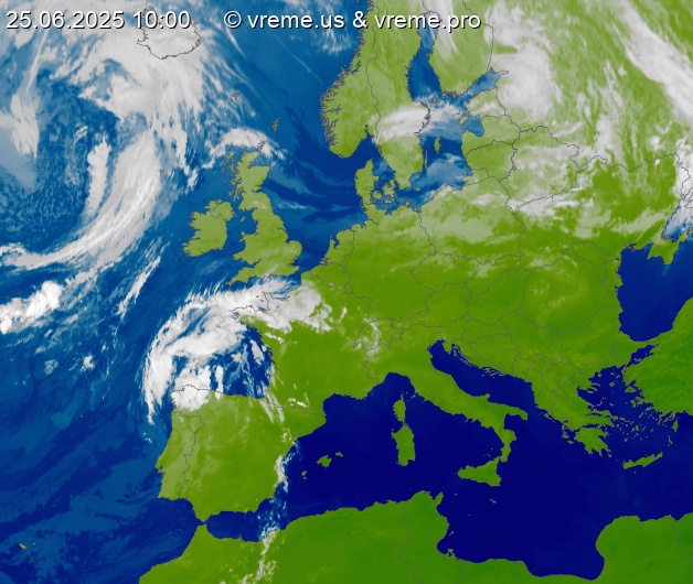 Oblačnost Evropa