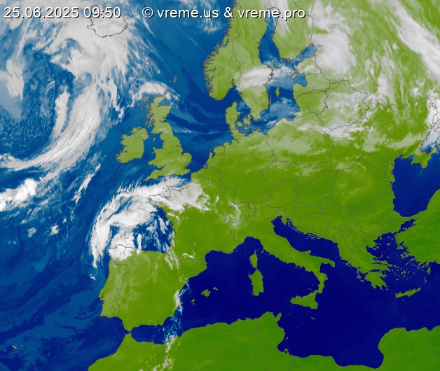 Oblačnost Evropa