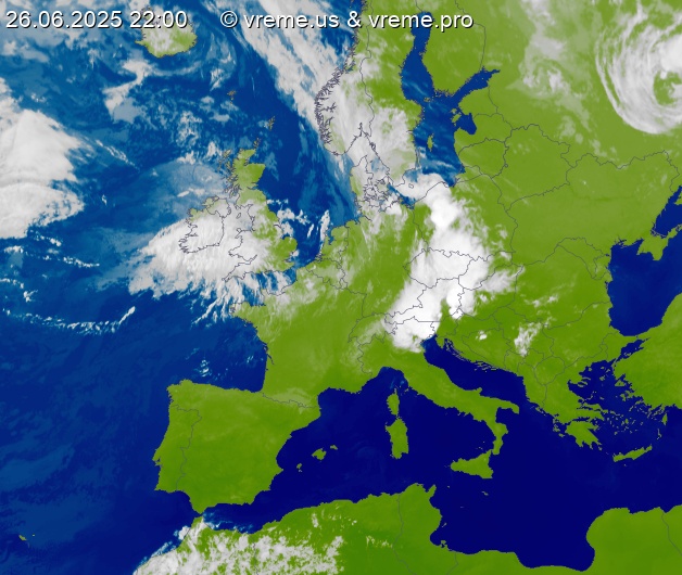 Oblačnost Evropa