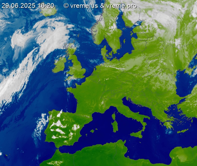 Oblačnost Evropa