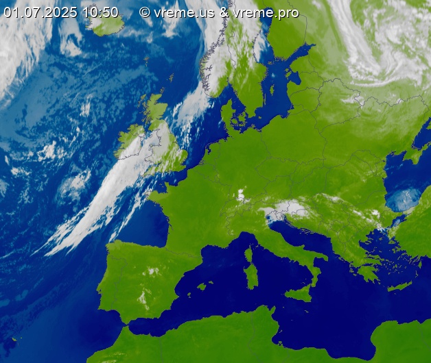 Oblačnost Evropa