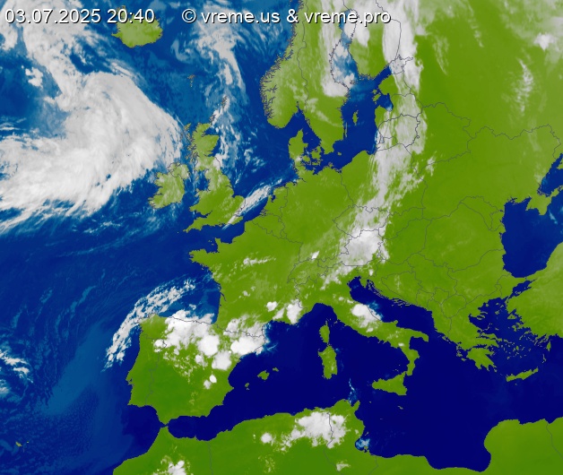 Oblačnost Evropa