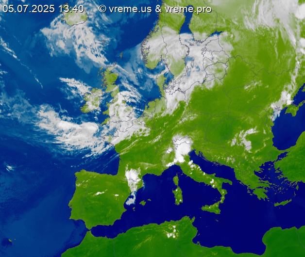 Oblačnost Evropa