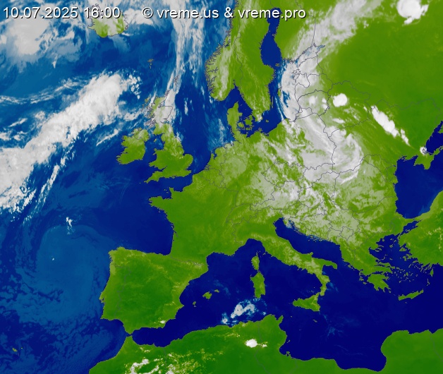 Oblačnost Evropa