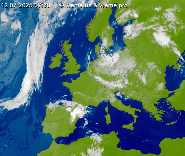 Oblačnost Evropa