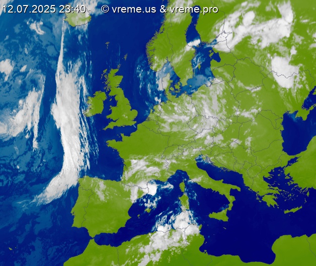 Oblačnost Evropa