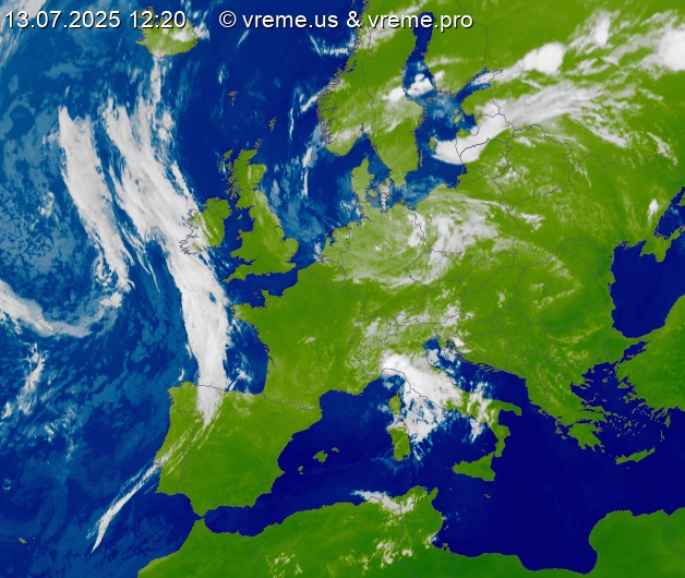 Oblačnost Evropa