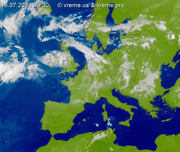 Oblačnost Evropa