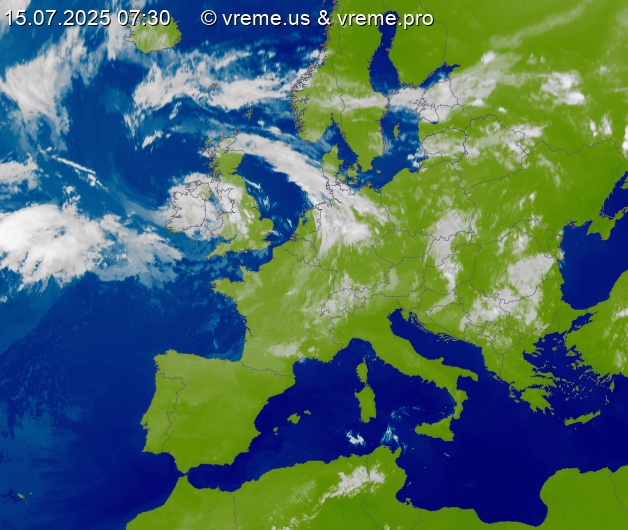 Oblačnost Evropa