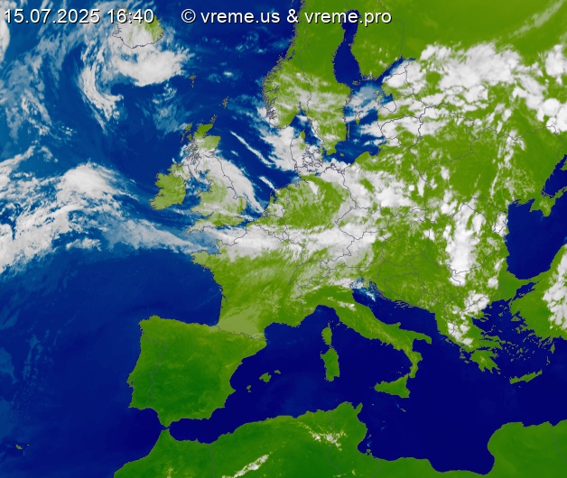Oblačnost Evropa