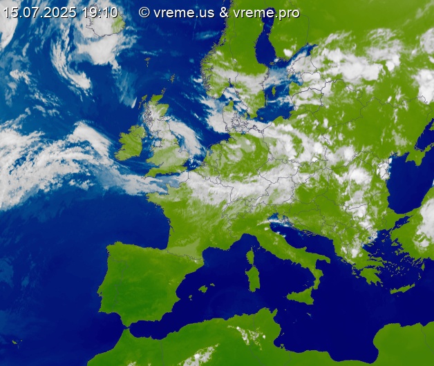 Oblačnost Evropa
