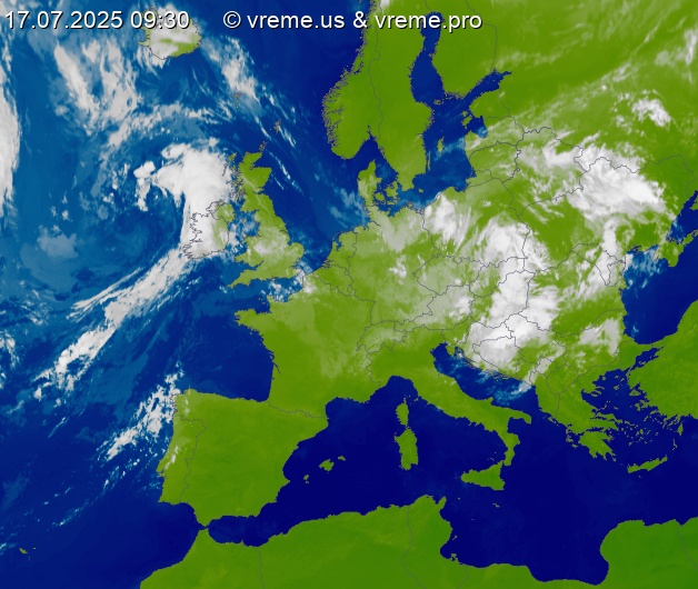 Oblačnost Evropa