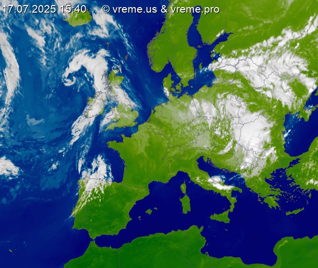 Oblačnost Evropa