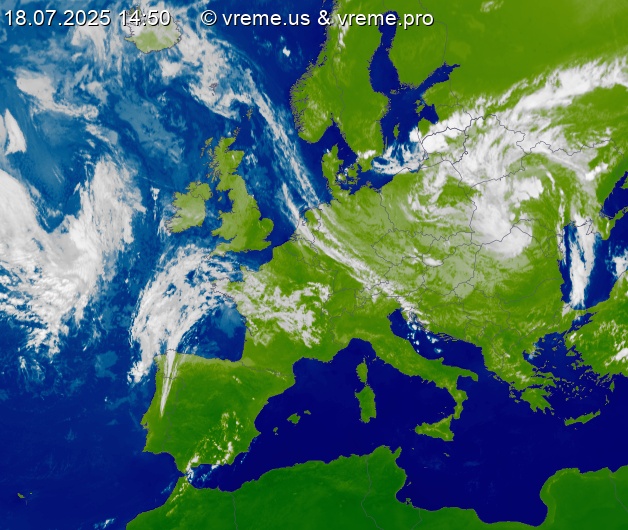 Oblačnost Evropa