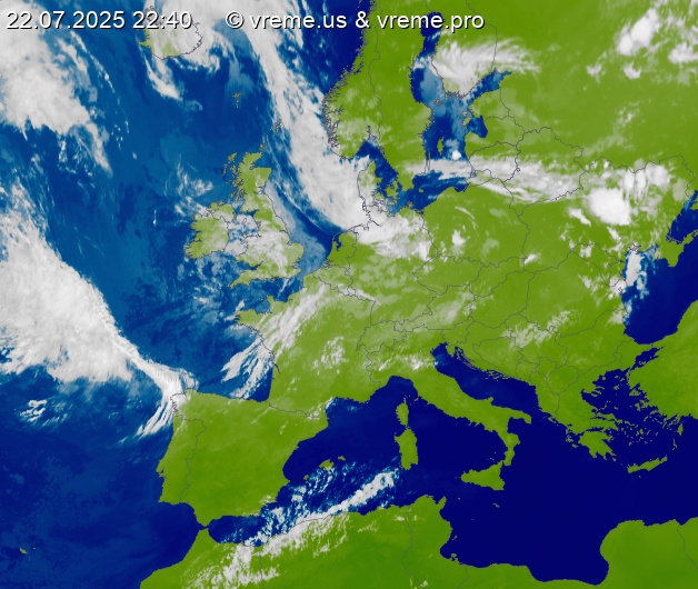 Oblačnost Evropa