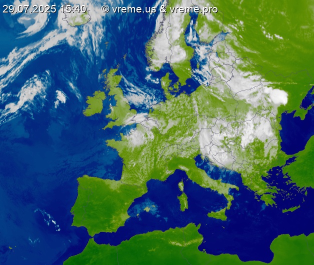 Oblačnost Evropa