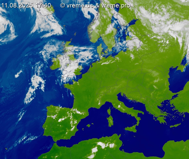Oblačnost Evropa
