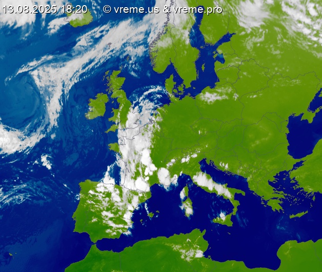 Oblačnost Evropa