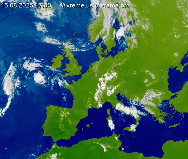 Oblačnost Evropa