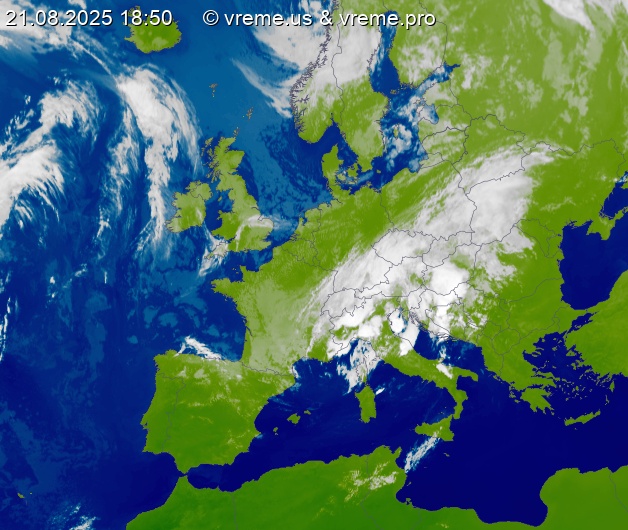 Oblačnost Evropa