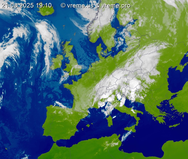 Oblačnost Evropa