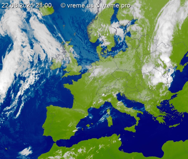 Oblačnost Evropa