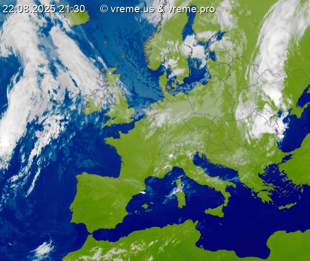 Oblačnost Evropa